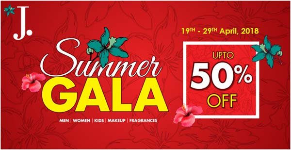 J. offers up to 50% off in Summer Gala Sale
