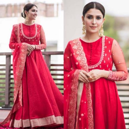 iqra aziz red dress Iqra Aziz Red Choli, Lehenga with Dupatta | COD